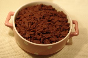 crumble poires chocolat