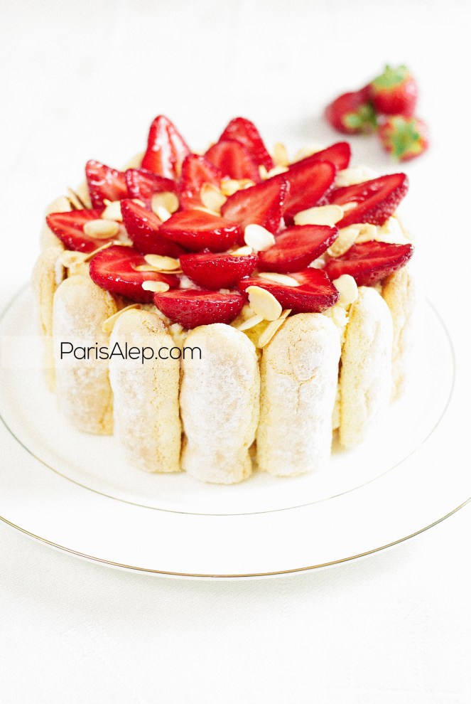 Charlotte Fraises amandes