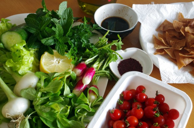 ingrédients Fattouch