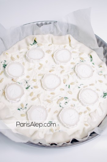 Quiche chèvre épinards
