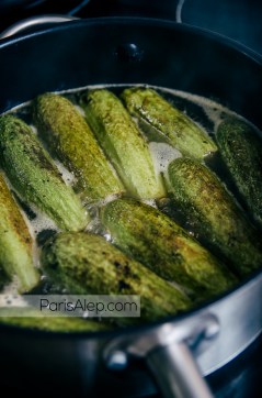 courgettes dans bouillon