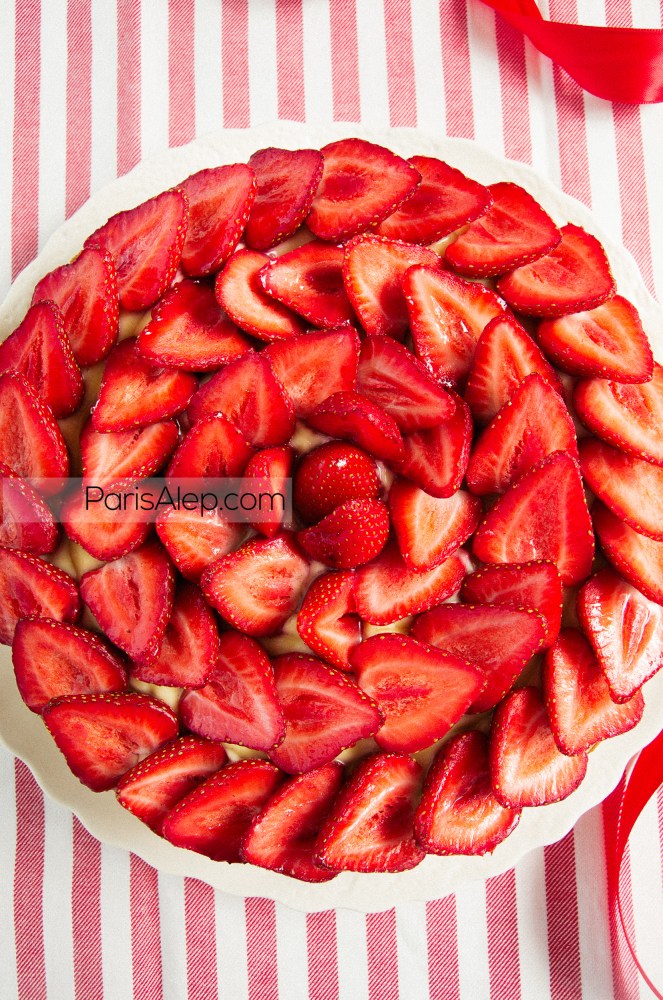Tarte aux fraises pâtissière
