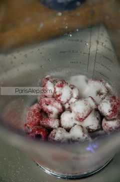 framboises coulis