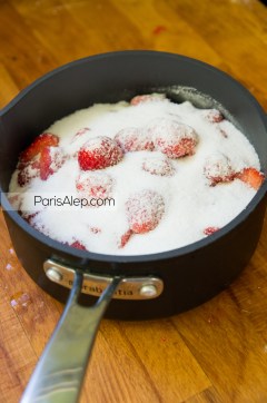 fraises et sucre
