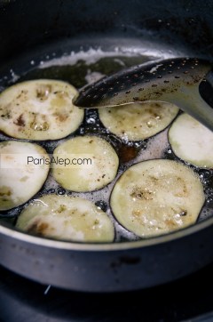 aubergines frites